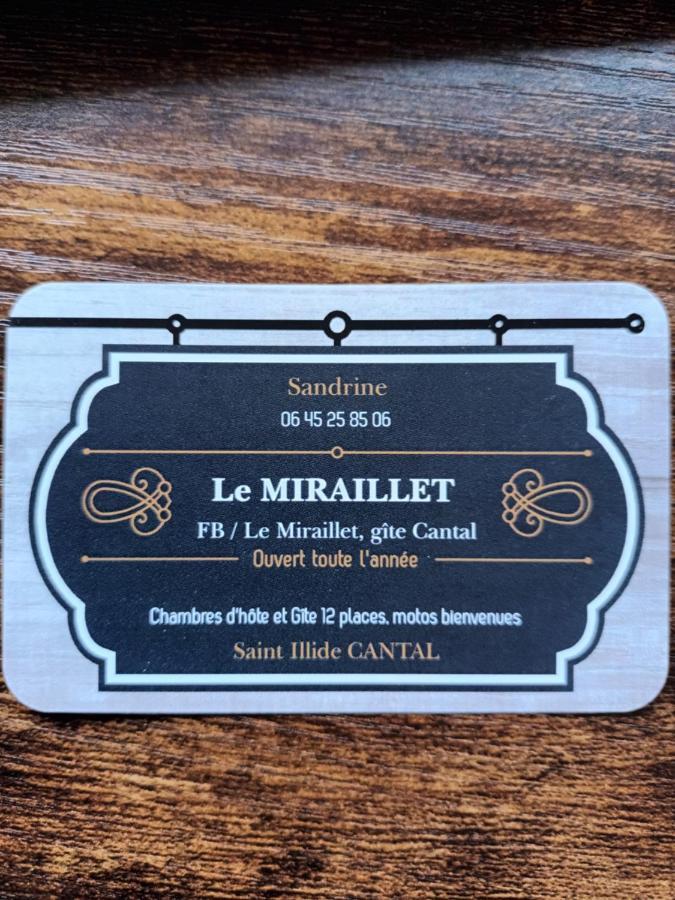 Le Miraillet, Gite Saint-Illide Exterior foto